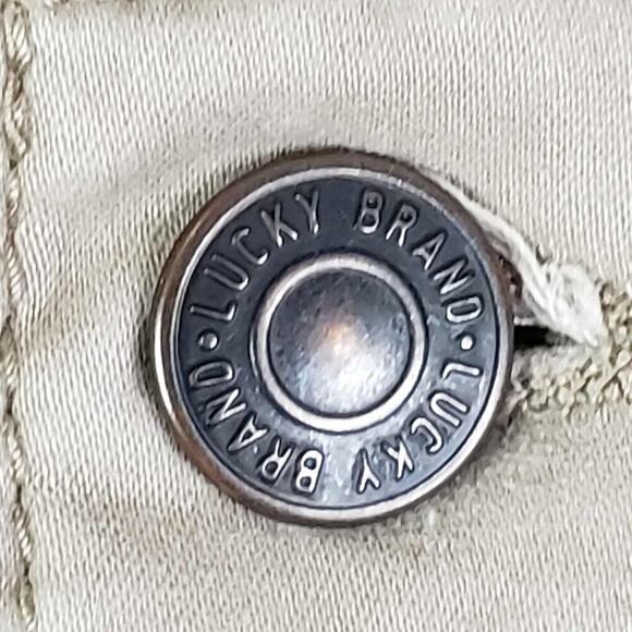 Lucky Brand 223 Straight Stretch Sateen Jean Pants Men's Size 36X30 Khaki Tan - Picture 10 of 11